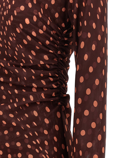 Stella McCartney Bordeaux Polyamide Long Dress