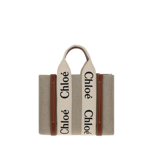 Tote Bag Chloé Woody – Lin Marron / Monogramme / Bandoulière Amovible AW26 | HBPS Fashion