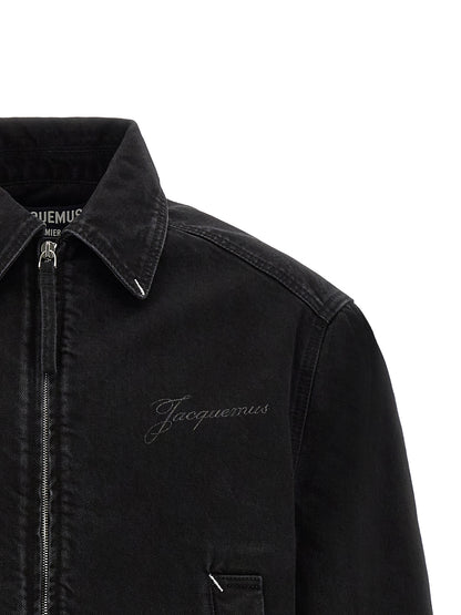 Jacquemus Black Cotton Denim Jacket