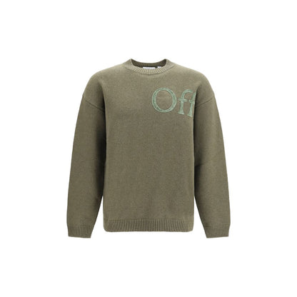 Pull Off-White homme Bookish en laine et polyamide bicolore – OF-OMHE20QF26KNI00100022