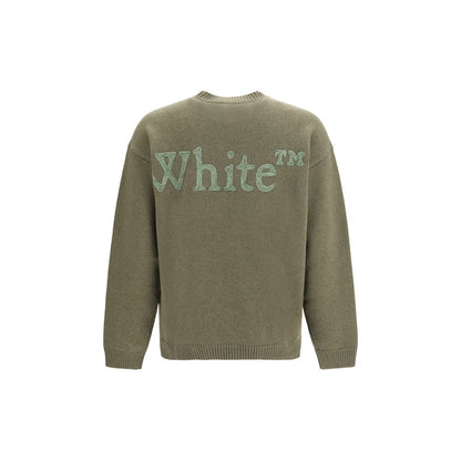 Pull Off-White homme Bookish en laine et polyamide bicolore – OF-OMHE20QF26KNI00100022