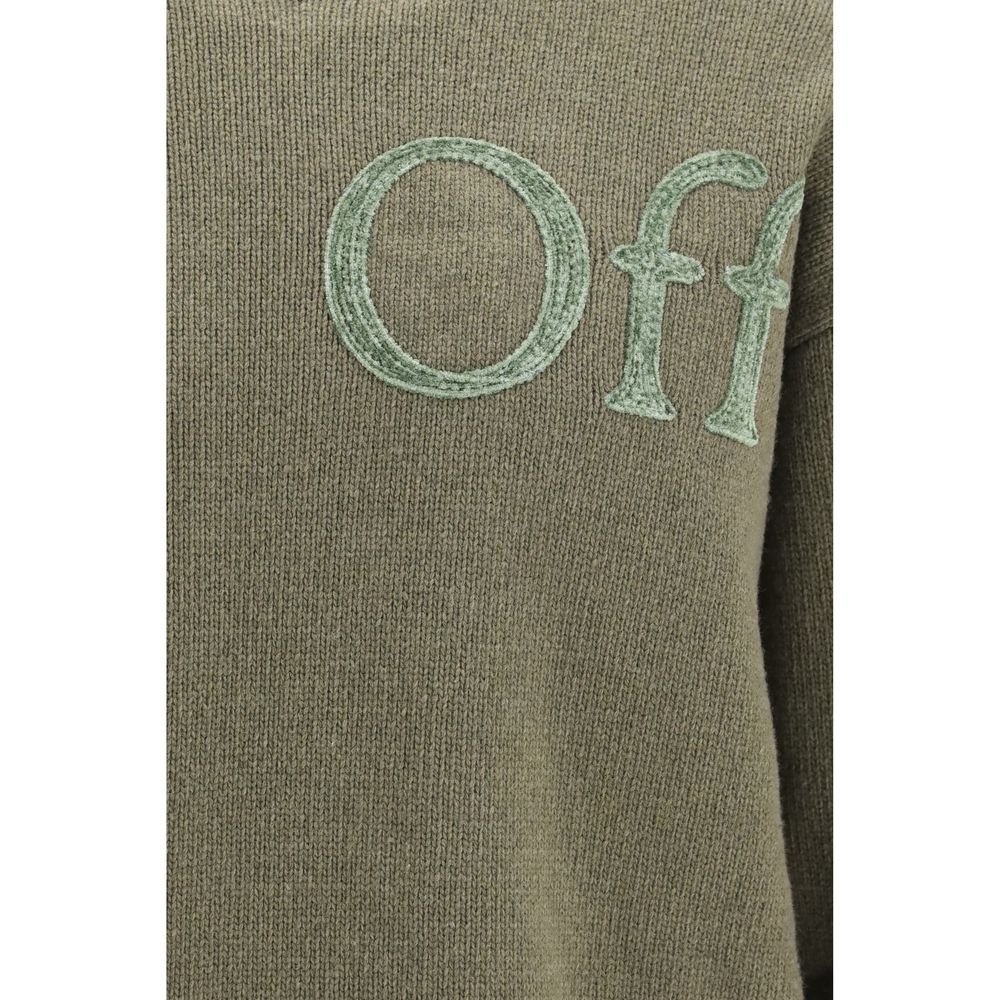 Pull Off-White homme Bookish en laine et polyamide bicolore – OF-OMHE20QF26KNI00100022