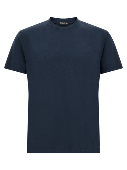 Tom Ford Blue Lyocell T-Shirt
