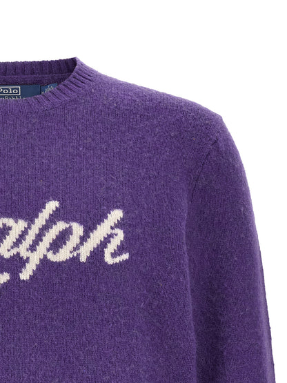 Polo Ralph Lauren Purple Wool Cardigan