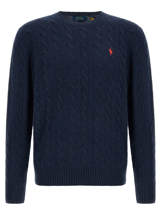 Polo Ralph Lauren Blue Wool Cardigan