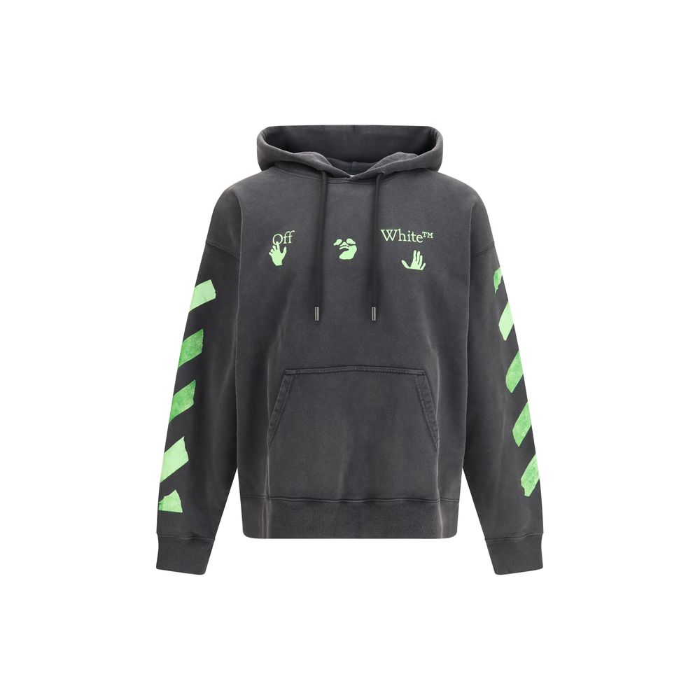 Sweat à capuche Off-White homme Bacco Arrow Skate en coton gris – OF-OMBB085F26FLE00T00001