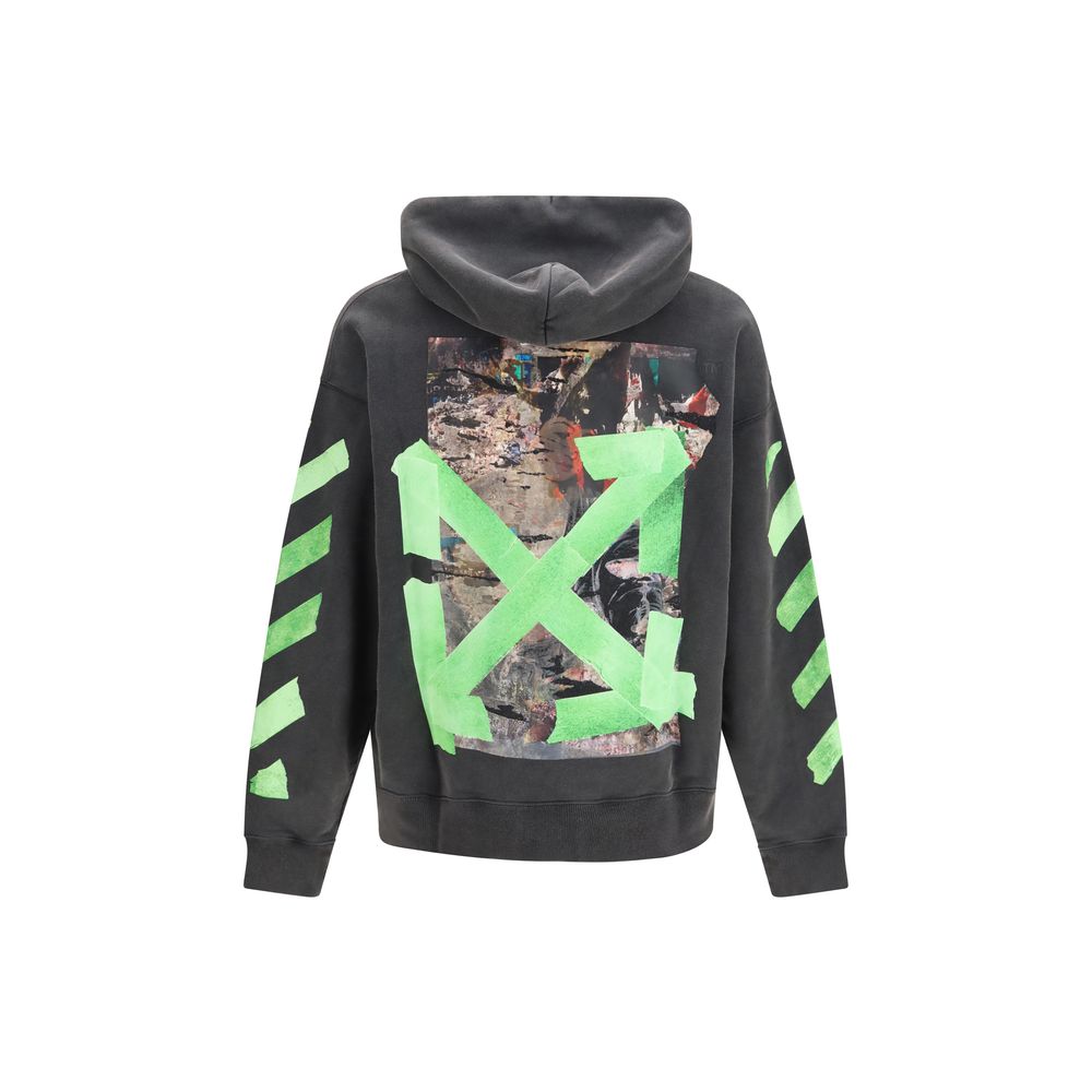 Sweat à capuche Off-White homme Bacco Arrow Skate en coton gris – OF-OMBB085F26FLE00T00001