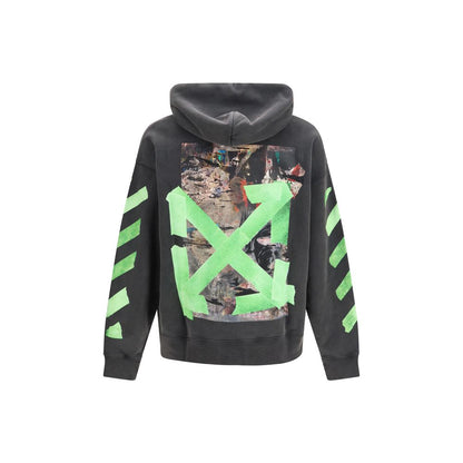 Sweat à capuche Off-White homme Bacco Arrow Skate en coton gris – OF-OMBB085F26FLE00T00001