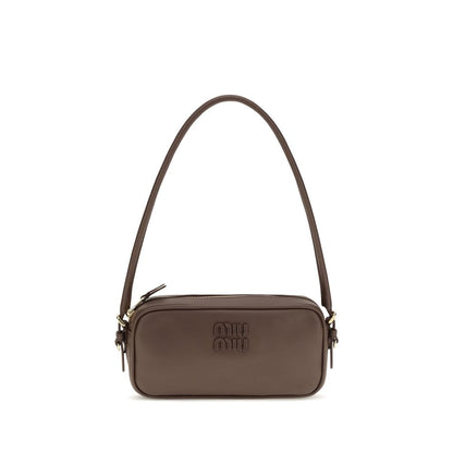 Miu Miu Brown Calf Leather Bos Taurus Shoulder Bag
