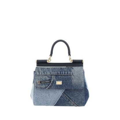 Dolce & Gabbana Blue Cotton Handbag