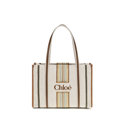 Chloé Beige Cotton Shoulder Bag