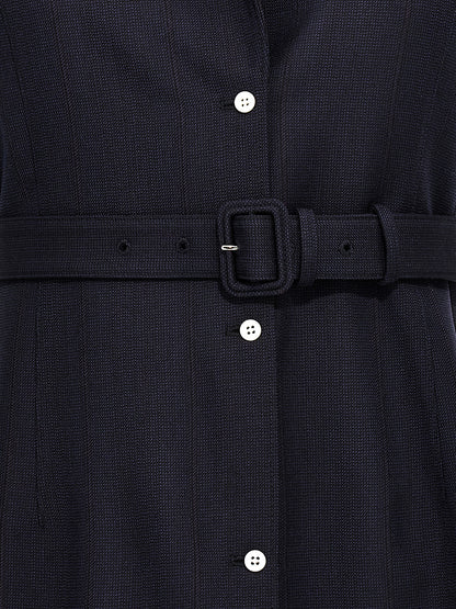 Prada Blue Virgin Wool Sleeveless Jacket