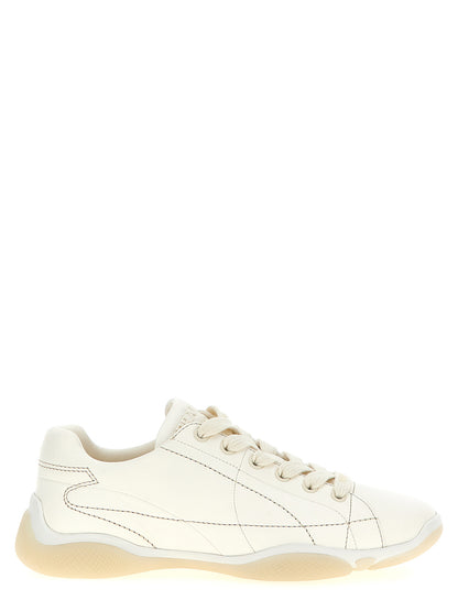 Baskets Prada femme en cuir d'agneau blanc – PR-310105