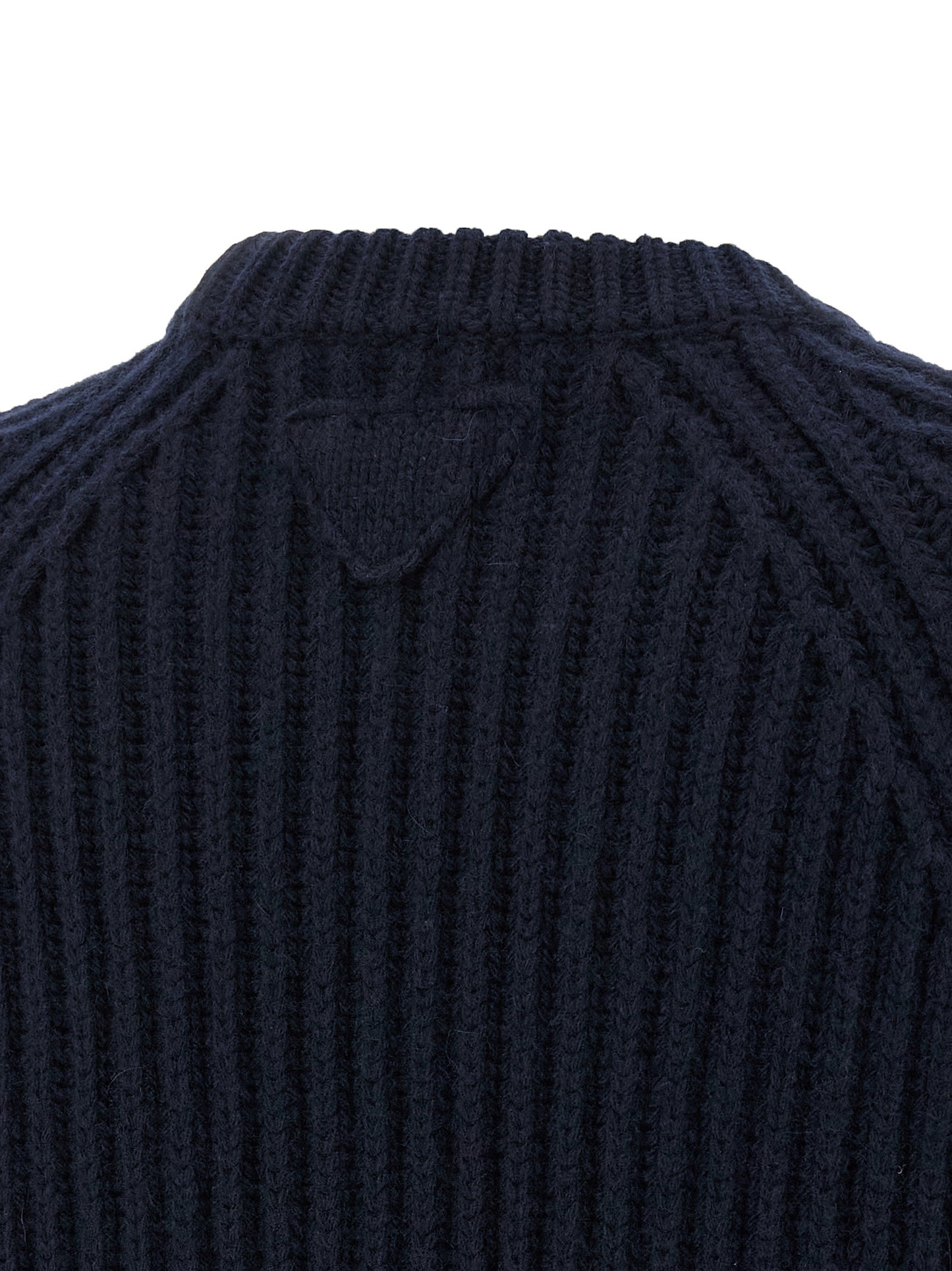 Prada Blue Virgin Wool Cardigan
