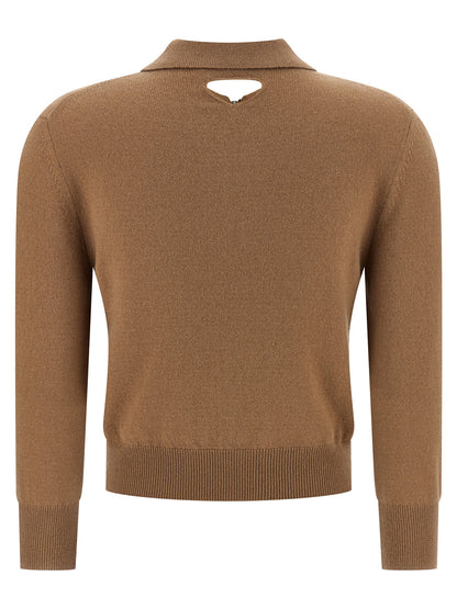 Prada Beige Cashmere Polo Shirt