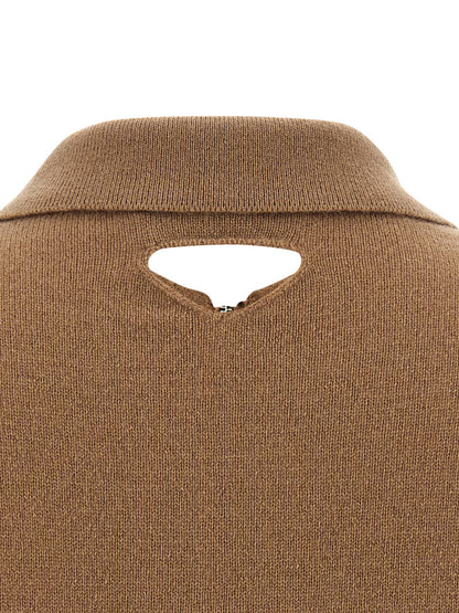 Prada Beige Cashmere Polo Shirt