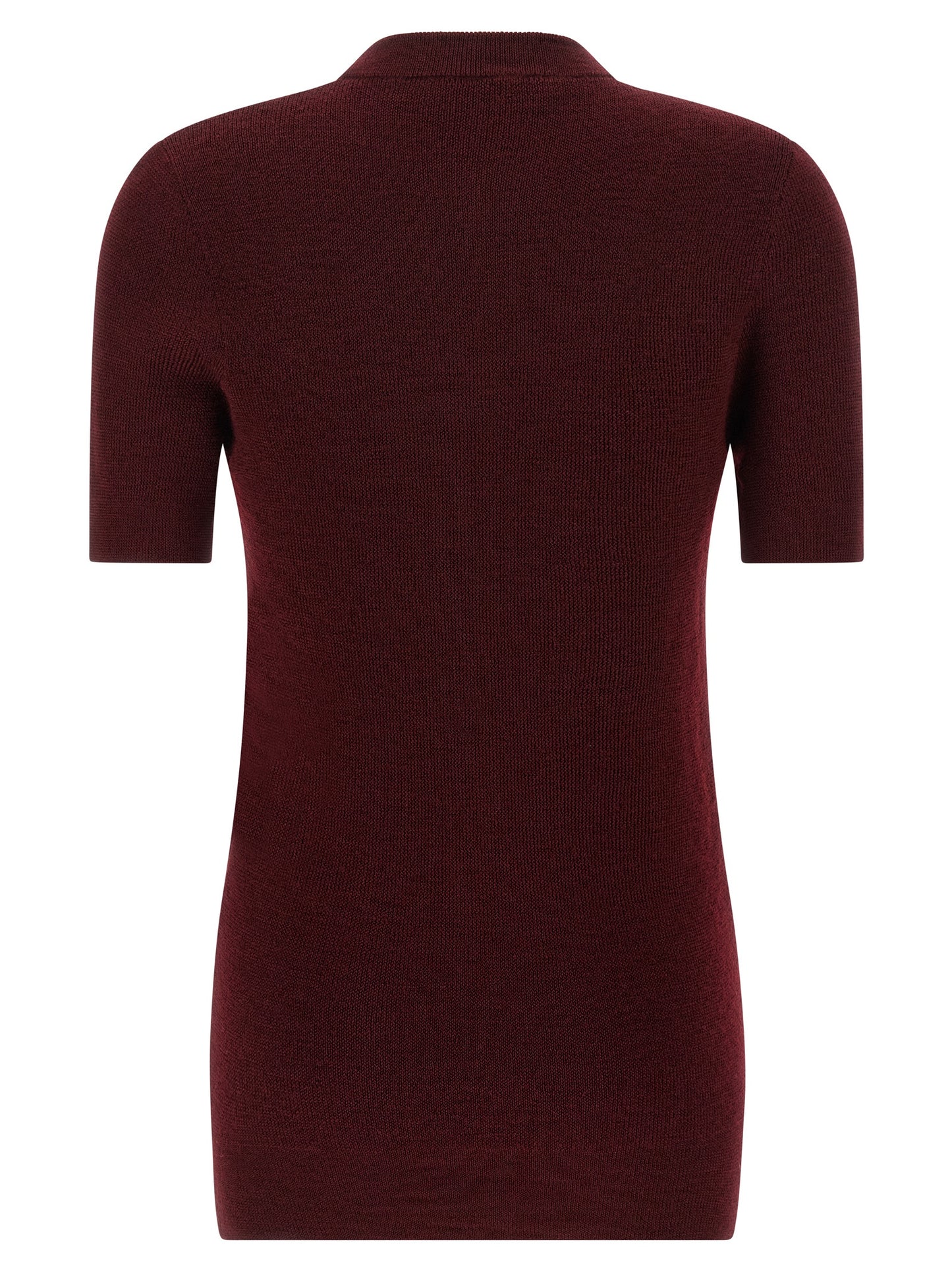 Prada Bordeaux Virgin Wool Cardigan