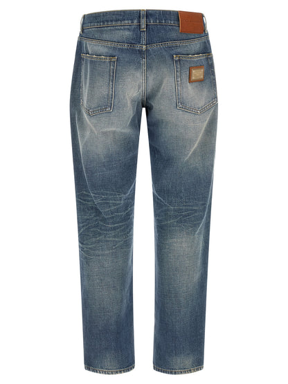 Jean Dolce & Gabbana homme en coton bleu – DO-341127