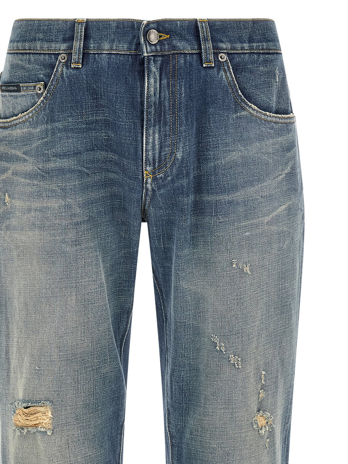 Jean Dolce & Gabbana homme en coton bleu – DO-341127