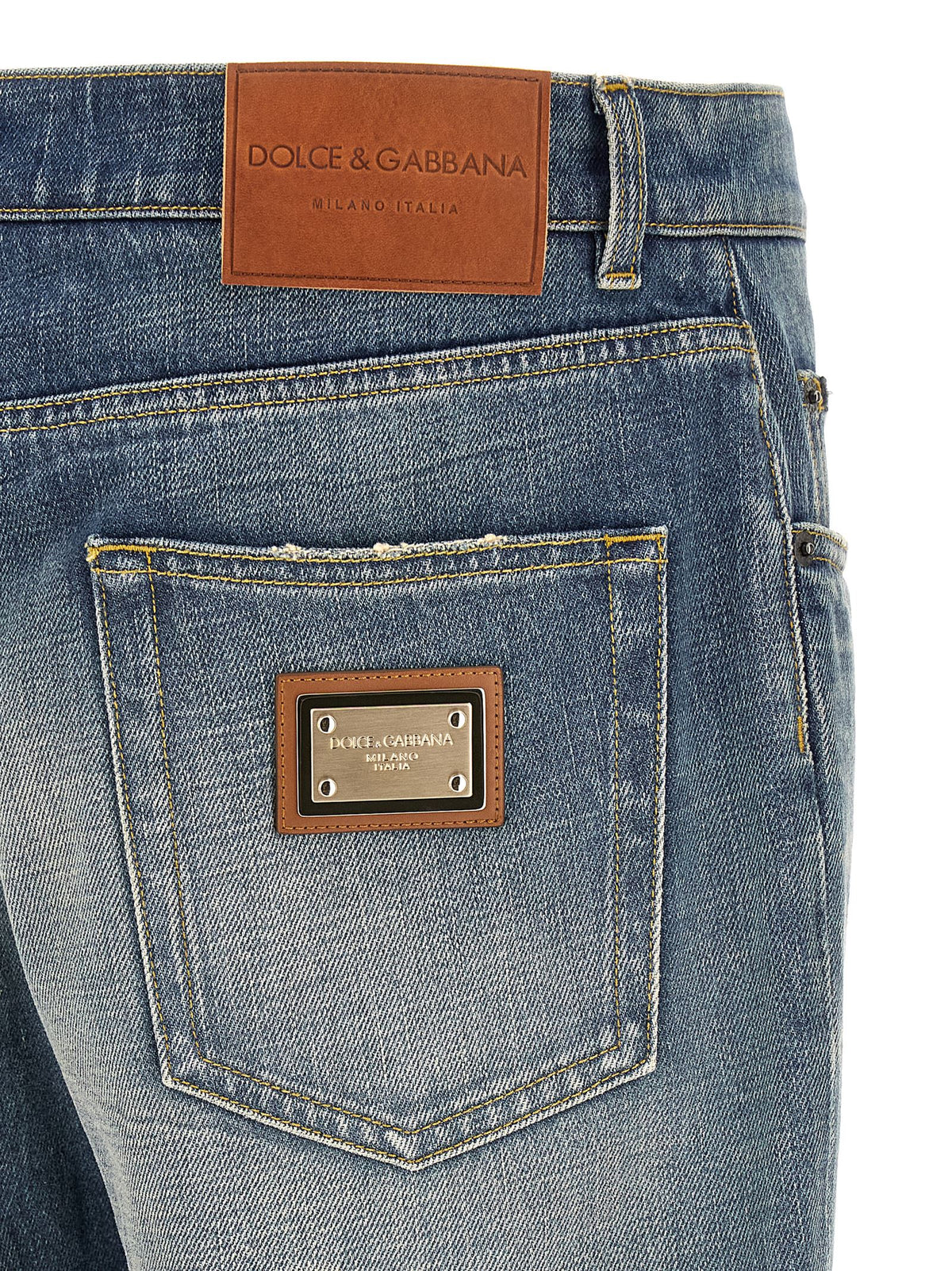 Jean Dolce & Gabbana homme en coton bleu – DO-341127