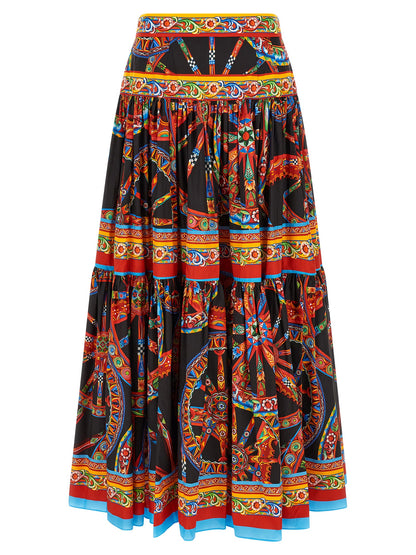 Dolce & Gabbana Multicolor Cotton Mini Skirt