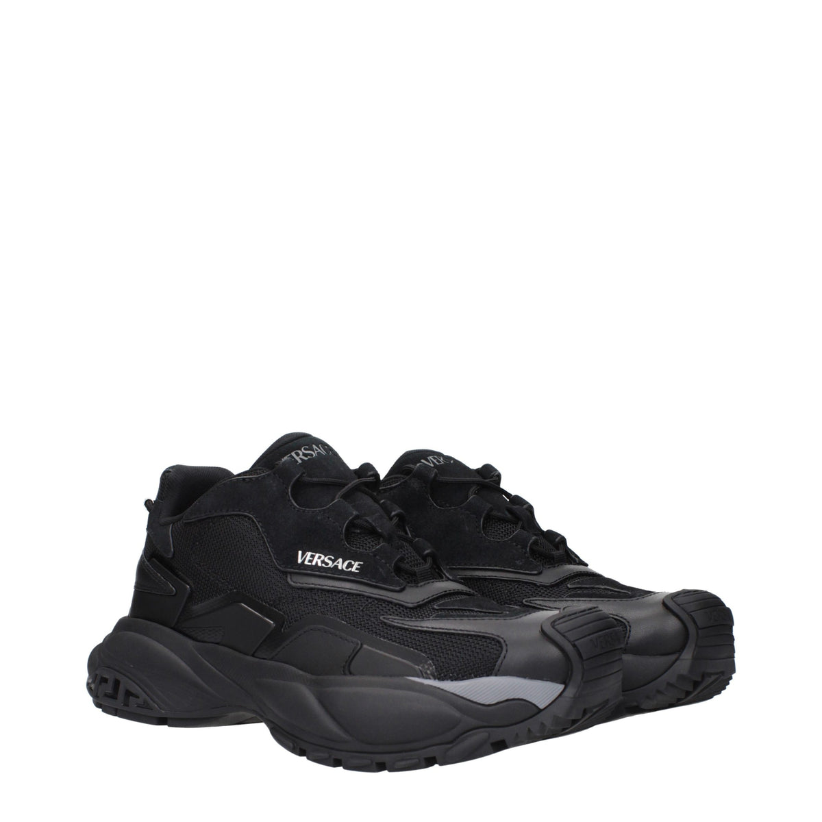 Baskets Versace homme en tissu noir – VE-15569784111369