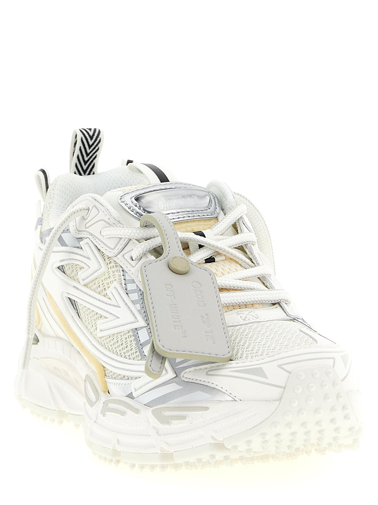 Off-White White Polyethylene Athletic Sneakers