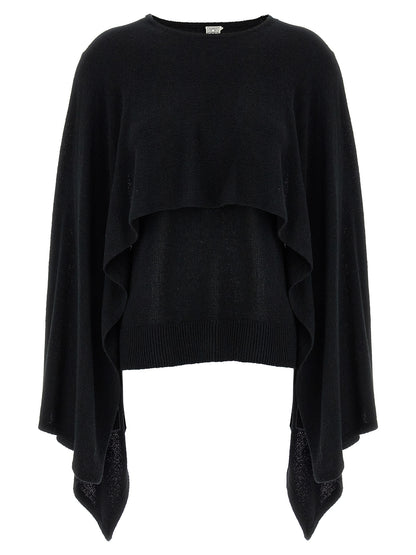TOTEME Black Silk Cardigan