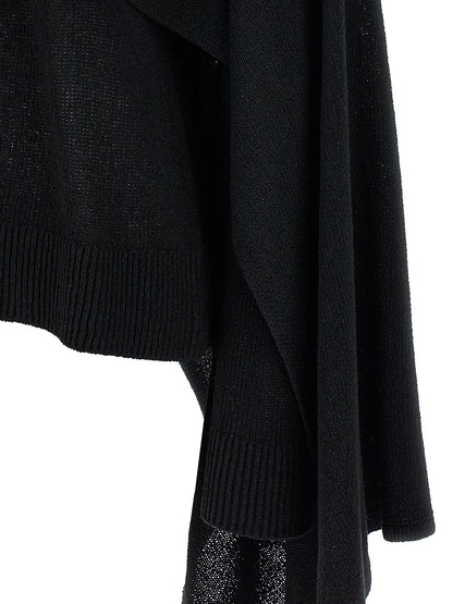 TOTEME Black Silk Cardigan