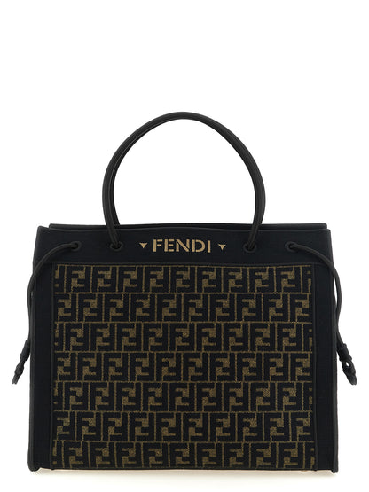 Fendi Brown Cotton Tote Bag