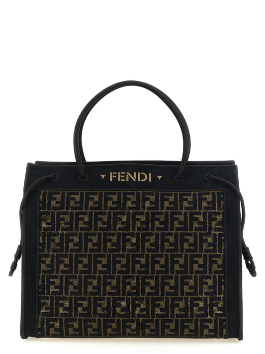 Sac cabas Fendi Magic en coton marron – FE341235BM