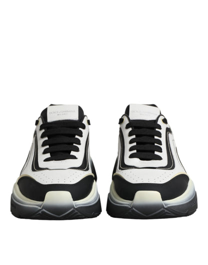 Baskets Dolce & Gabbana homme Daymaster en cuir de veau blanc et noir – MV8958