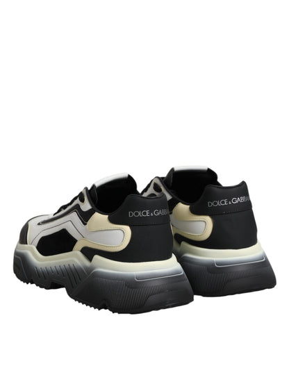 Baskets Dolce & Gabbana homme Daymaster en cuir de veau blanc et noir – MV8958