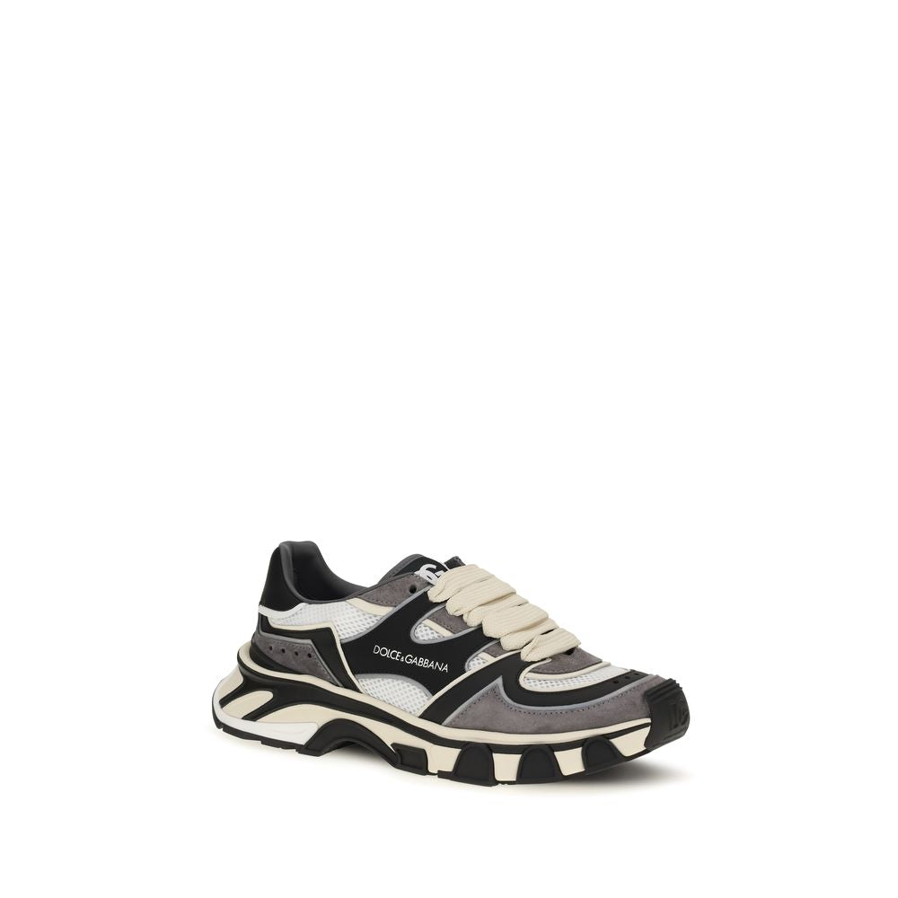 Baskets Dolce & Gabbana homme en cuir de veau gris – DO-CS2463A099689697