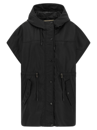 Max Mara Black Polyamide Sleeveless Jacket