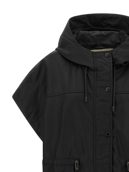 Max Mara Black Polyamide Sleeveless Jacket