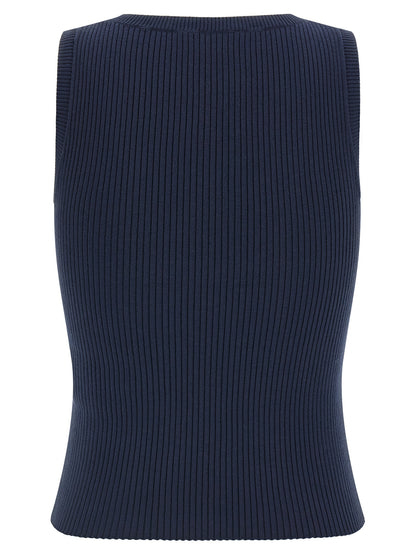 Max Mara Blue Viscose Cardigan