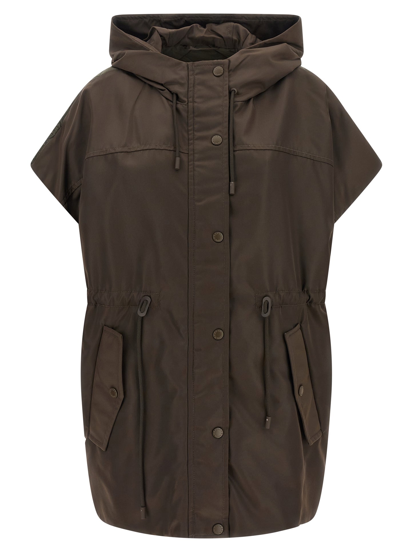 Max Mara Brown Polyamide Sleeveless Jacket