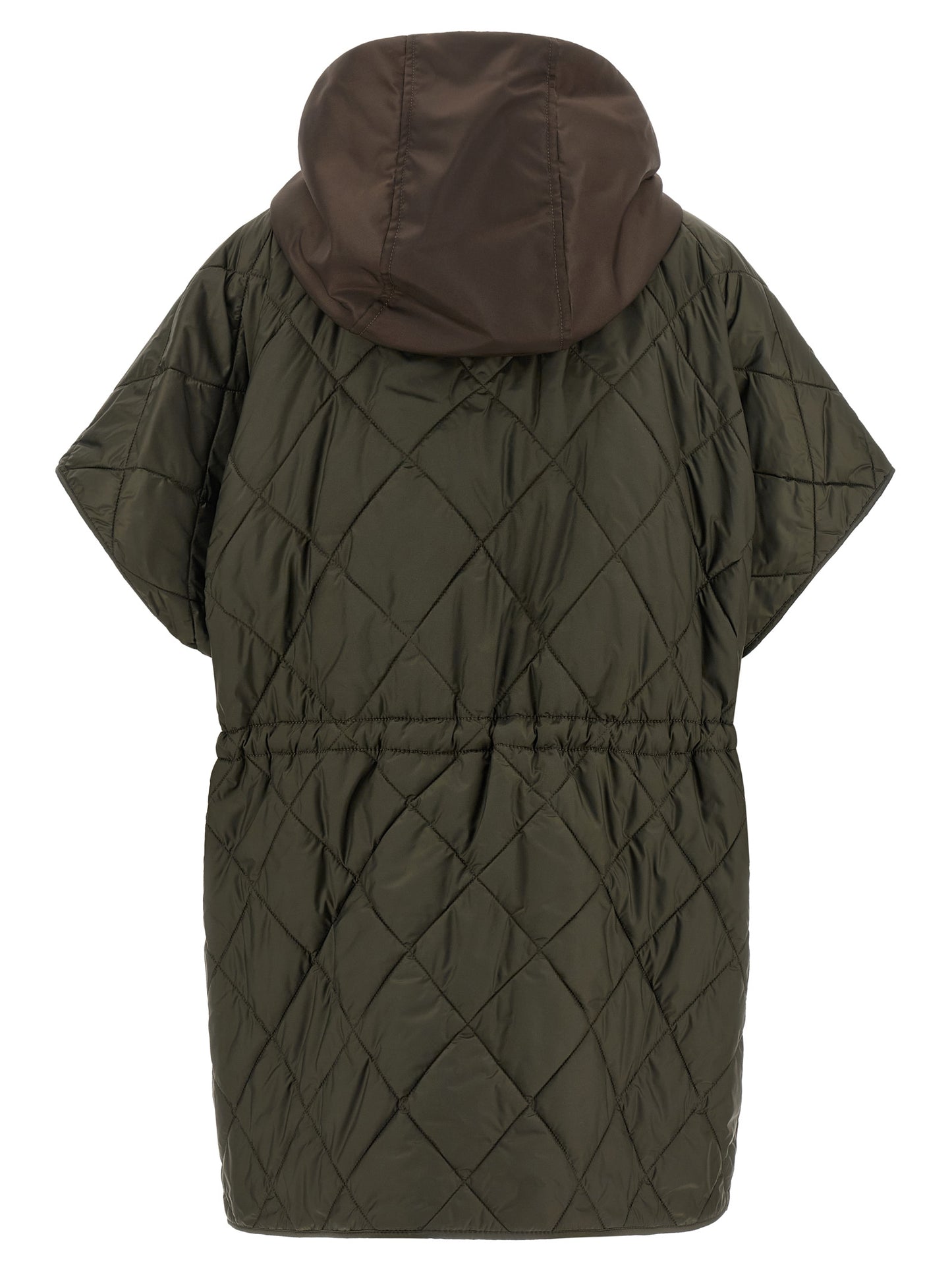 Max Mara Brown Polyamide Sleeveless Jacket