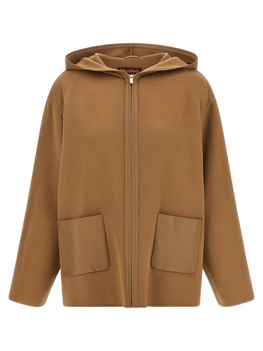 Veste Max Mara femme en laine vierge beige – MA-341301