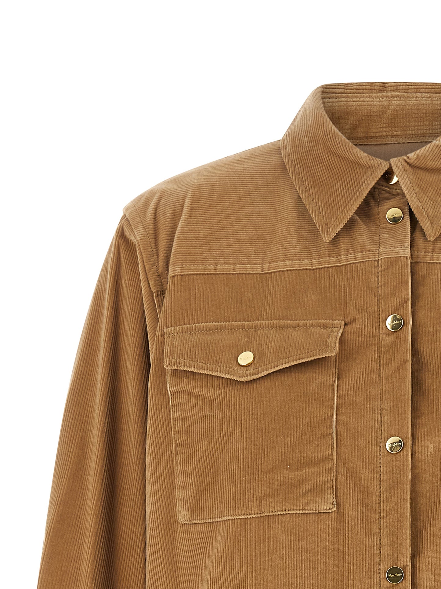 Max Mara Beige Cotton Denim Jacket