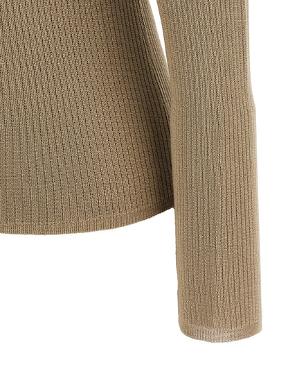 Max Mara Beige Silk Cardigan