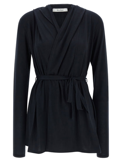 Max Mara Blue Lyocell Cardigan