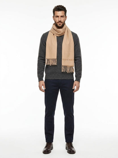 Écharpe Givenchy homme en laine beige – GIGV4518J4796001SG