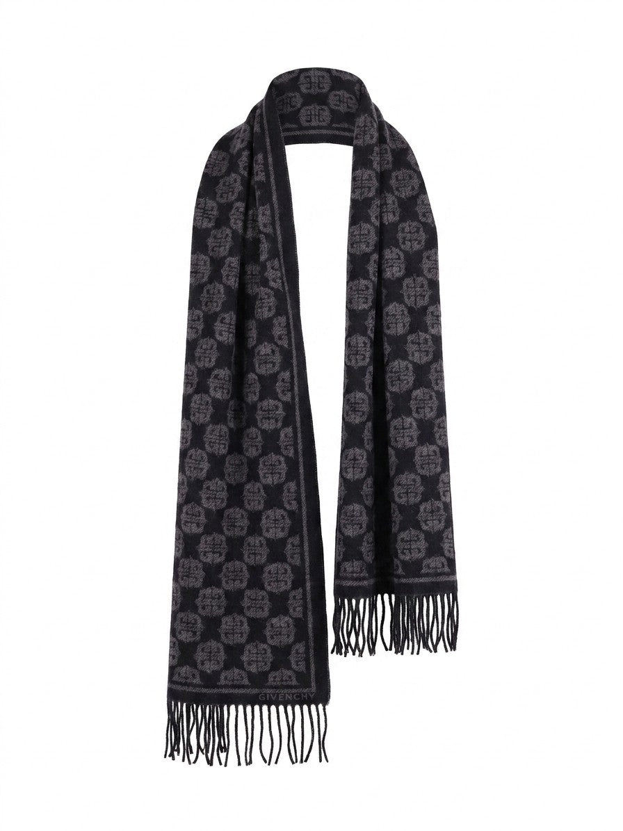 Écharpe Givenchy femme en laine noire – GIGW3518J6094001SG
