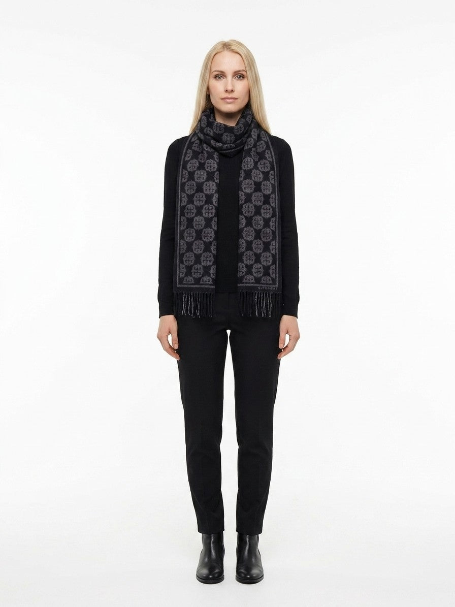 Écharpe Givenchy femme en laine noire – GIGW3518J6094001SG