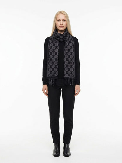 Écharpe Givenchy femme en laine noire – GIGW3518J6094001SG