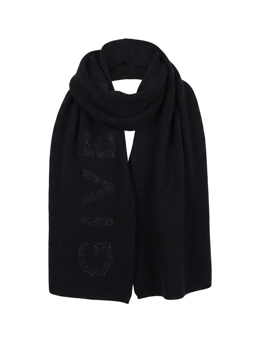Écharpe Givenchy femme en laine et cachemire noire – GIGW3618U7946001SG