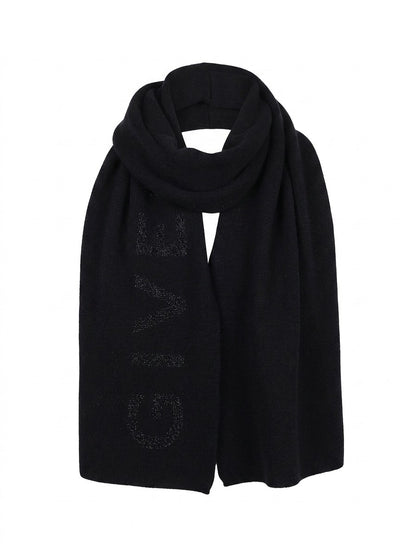 Écharpe Givenchy femme en laine et cachemire noire – GIGW3618U7946001SG
