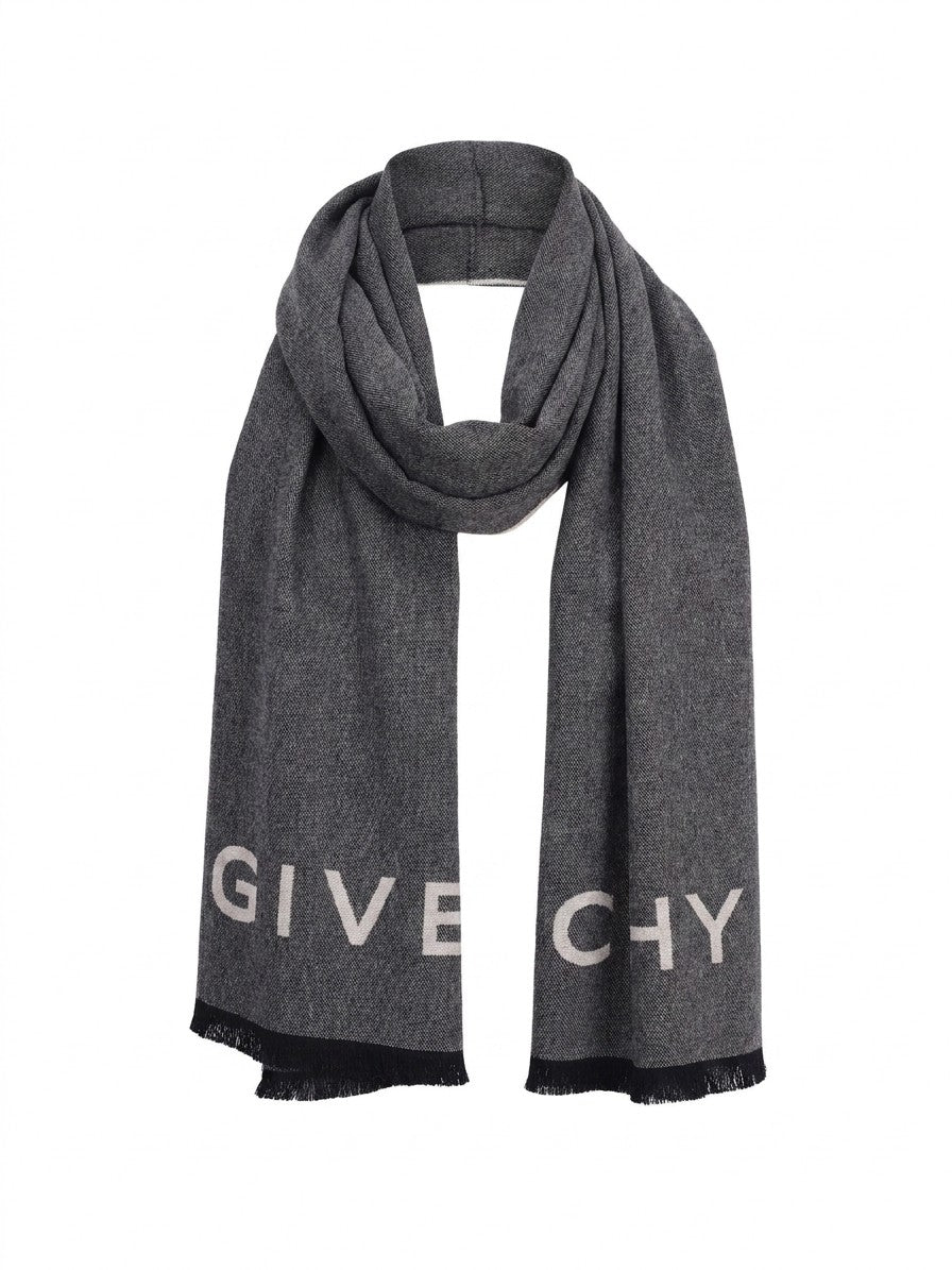 Écharpe Givenchy femme en laine grise – GIGW7020J5778005SG